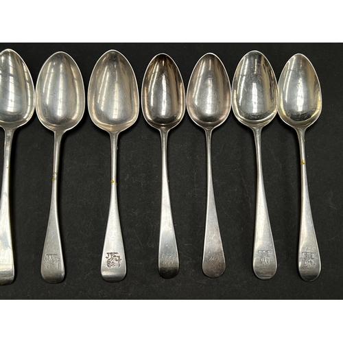 17 - Assortment of antique and vintage hallmarked sterling silver spoons, London and Sheffield, Georgian,... 