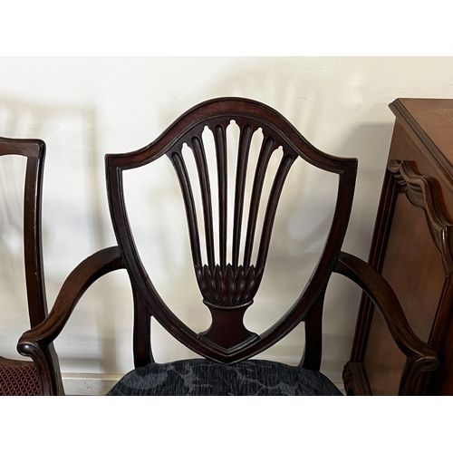 34 - Two antique English Georgian chairs (2)