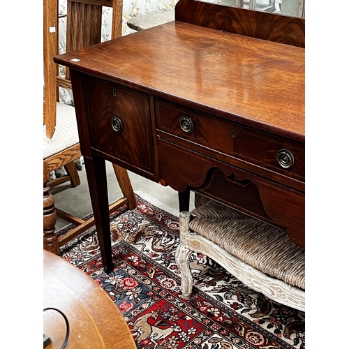 45 - Antique early 19th century mahogany sideboard, approx 85cm H x 137cm W 56cm D