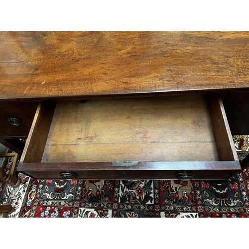 45 - Antique early 19th century mahogany sideboard, approx 85cm H x 137cm W 56cm D