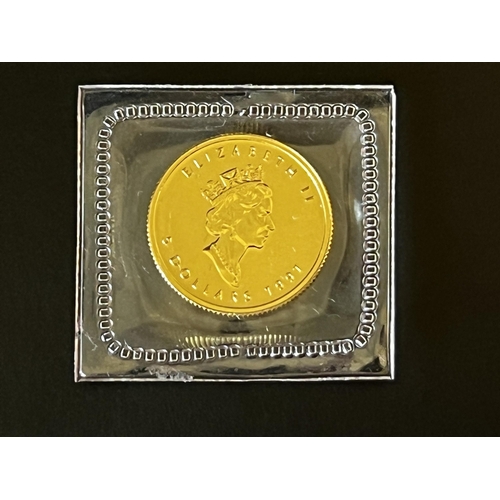 144 - $5 Canada Gold Coin 1991 MINT - weight 1/10 oz