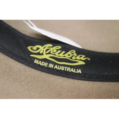 37 - Akubra traveller hat, marked size 57, as new