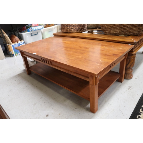58 - Coffee table, approx 40cm H x 122cm W x 66cm D