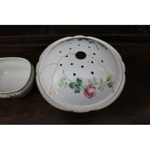 472 - Limoges china wash set, comprising a jug, bowl, two bowls, approx 27cm Dia and smaller (4)