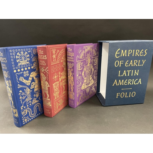 478 - Folio Society -Empires of Early Latin America, The Aztecs, The Incas, The Maya, Nigel Davies and Nor... 