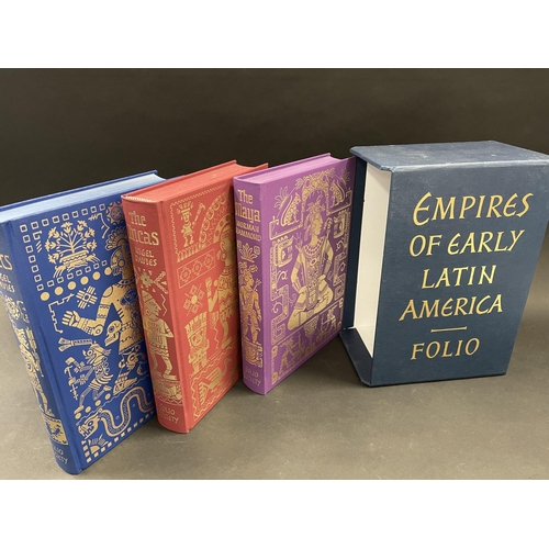 478 - Folio Society -Empires of Early Latin America, The Aztecs, The Incas, The Maya, Nigel Davies and Nor... 