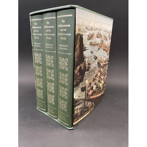 621 - Folio Society - The Mediterranean and Mediterranean World, Fernand Braudel Vol 1, 2 and 3