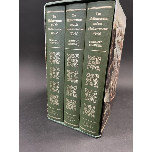 621 - Folio Society - The Mediterranean and Mediterranean World, Fernand Braudel Vol 1, 2 and 3