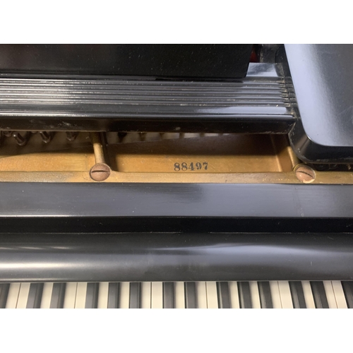 100A - Rare Rud Ibach Sohn ebonized double overstrung baby grand piano, serial number 88497, dated to aroun... 