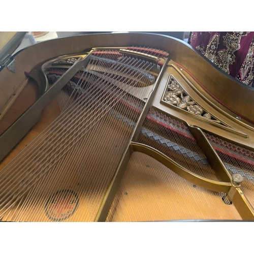 100A - Rare Rud Ibach Sohn ebonized double overstrung baby grand piano, serial number 88497, dated to aroun... 