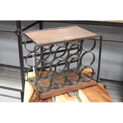 68 - Twelve bottle wine holder / rack, approx 31cm H x 38cm W x 25cm D