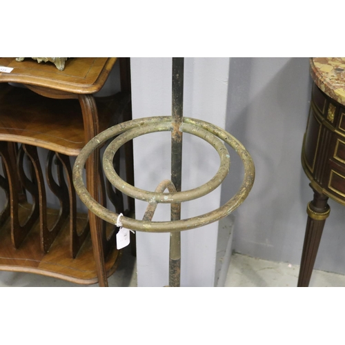 142 - Art Deco French standard lamp, unknown working condition, approx 148cm H