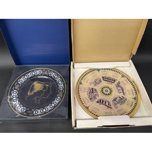 144 - Boxed Bing & Grondahl Diana commemorative plate, along with a boxed Australian Historic Houses plate... 