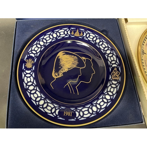 144 - Boxed Bing & Grondahl Diana commemorative plate, along with a boxed Australian Historic Houses plate... 