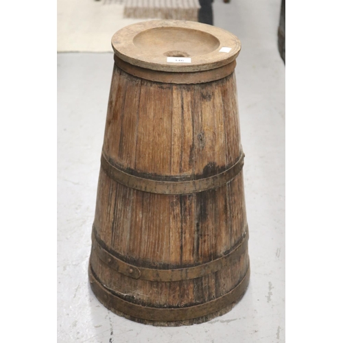 146 - Antique French churn, no plunger, approx 50cm H