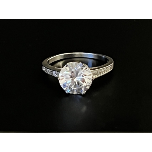 CARAT* London Upmarket Sterling Silver & Diamond Lab Made Gemstone