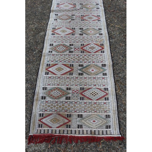 243 - Handwoven hall runner, approx 312cm x 82cm