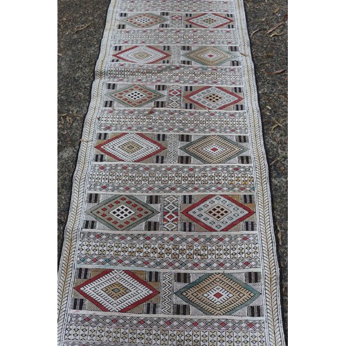 243 - Handwoven hall runner, approx 312cm x 82cm