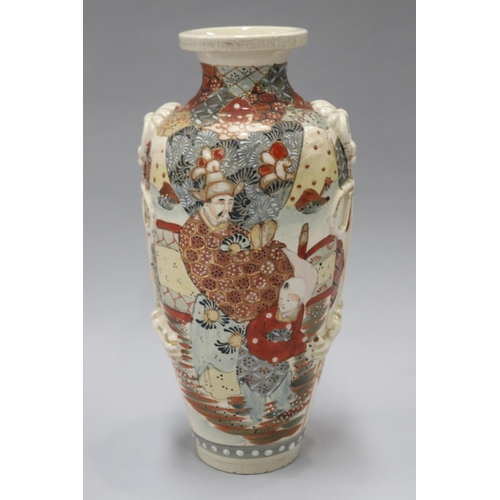 31 - Satsuma vase, approx 31cm H