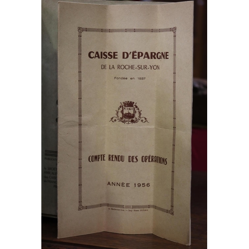 282 - Seven French books, Revue Des Caisses D'Epargne, 1940 - 1942, 1944 - 1946, 1954 (7)