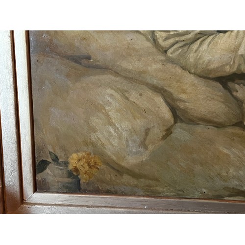 1035 - E Cracco, Mother and Child, oil on canvas, signed upper right dated 1913, ex Vickers and Hoad Kensin... 