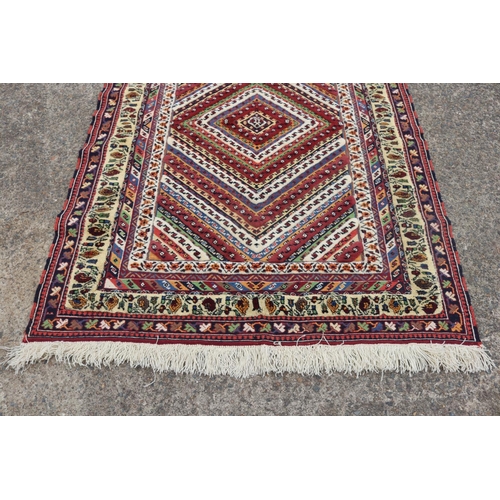 1608 - Handmade Persian Afshari Kilim, 100% Wool, approx 181cm x 134cm