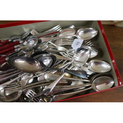 1680 - Large assortment of silver plate cutlery, mostly Dixon