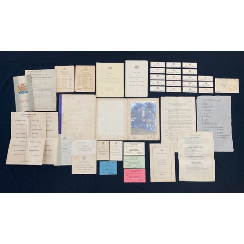 1720 - Rare & extensive single owner collection of 1954 Royal Visit memorabilia from the leading steward, t... 