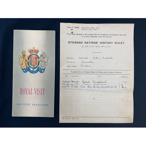 1720 - Rare & extensive single owner collection of 1954 Royal Visit memorabilia from the leading steward, t... 