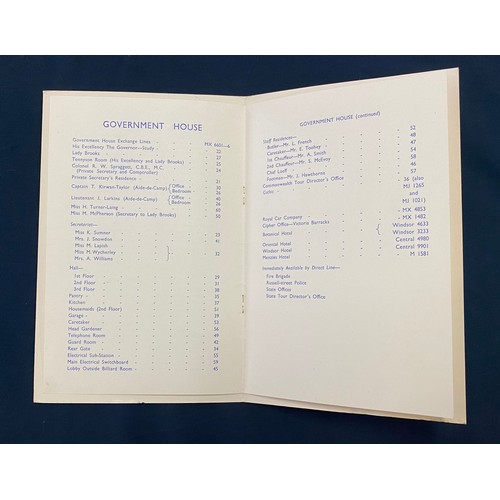 1720 - Rare & extensive single owner collection of 1954 Royal Visit memorabilia from the leading steward, t... 