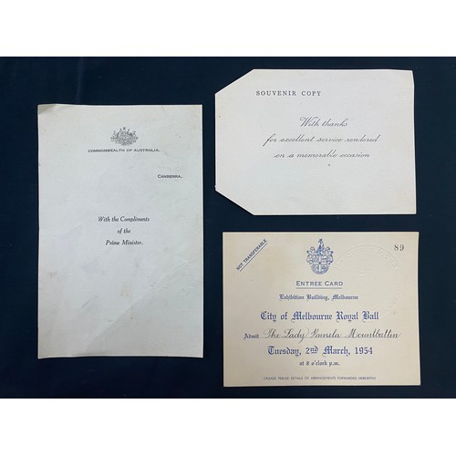 1720 - Rare & extensive single owner collection of 1954 Royal Visit memorabilia from the leading steward, t... 