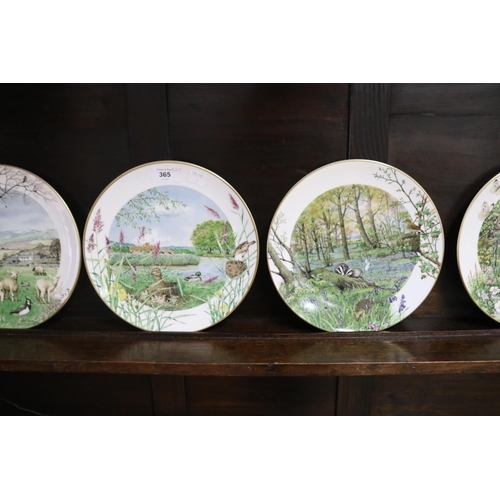 1738 - Set of twelve Royal Worcester cabinet plates, each approx 23.5cm Dia (12)