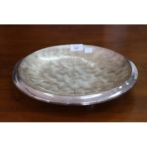 1754 - WMF circular silver plate circular tray, impressed mark to base, approx 33cm Dia