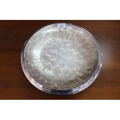 1754 - WMF circular silver plate circular tray, impressed mark to base, approx 33cm Dia