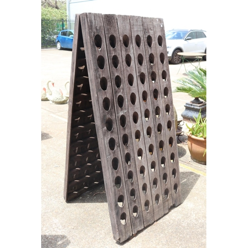 1828 - Old French A frame riddling rack, approx 150cm H x 70cm W