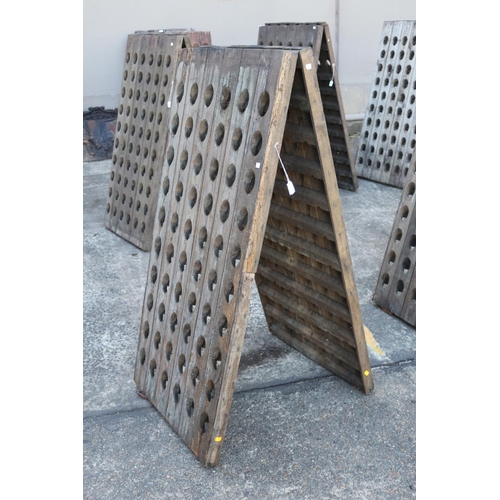 1829 - Old French A frame riddling rack, approx 150cm H x 73cm W