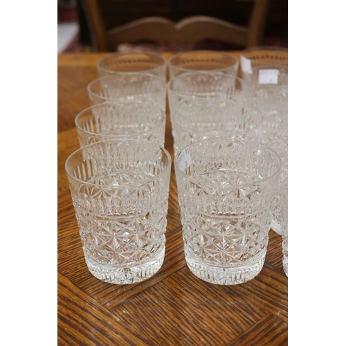 1747 - Part suite of Edinburgh crystal glasses, approx 15cm H and shorter