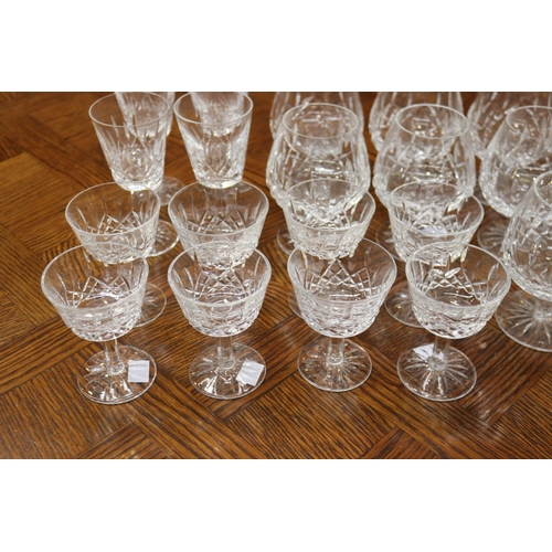 1749 - Assortment of Waterford glasses, approx 13cm H and shorter