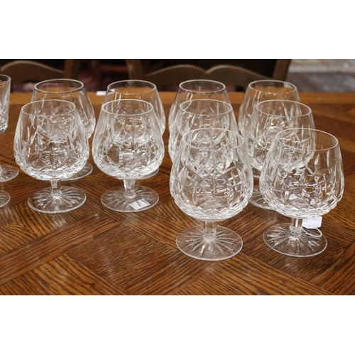 1749 - Assortment of Waterford glasses, approx 13cm H and shorter