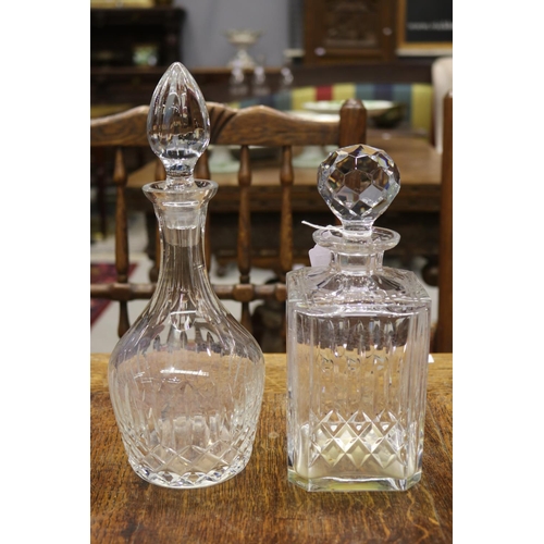 1721 - Edinburgh crystal decanters and glasses, approx 31cm H and shorter