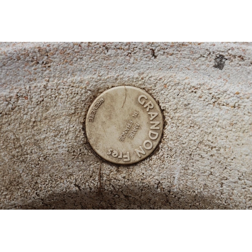 1778 - Pair of Grandon Fres composite urn form planters, each approx 32cm H x 31cm Dia (2)