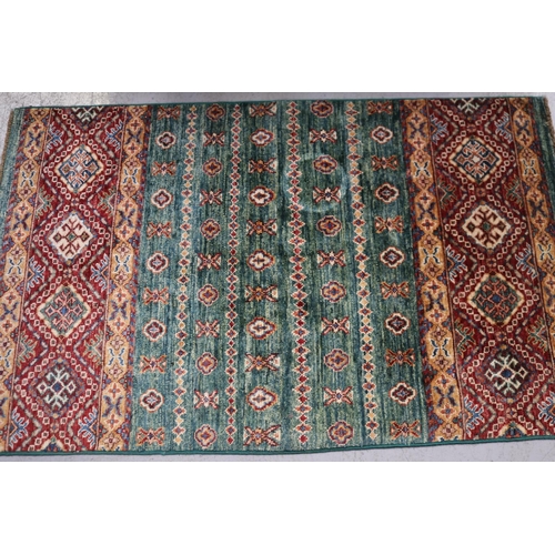 277 - Handknotted pure wool very fine Afghan Khurjin Chobi, approx 80cm x 132cm