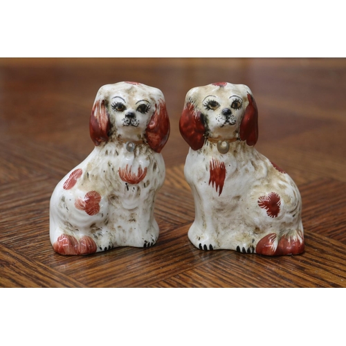 1616 - Pair of Beswick porcelain dogs, each approx 9cm H  (2)