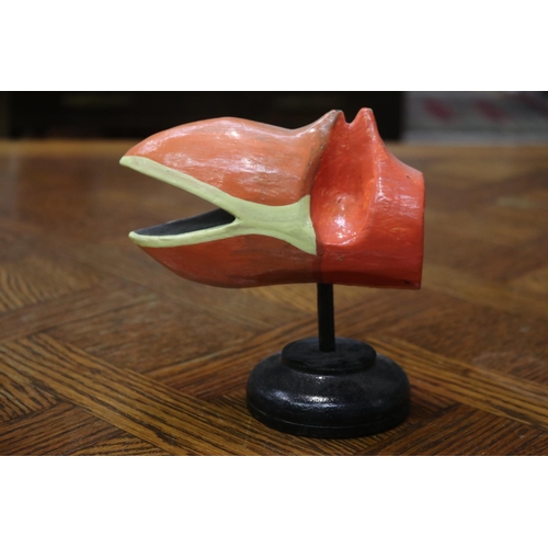 1617 - Sculpture on stand, approx 15cm H (including stand) x 16cm W