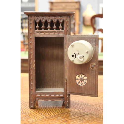 1630 - Miniature French Brittany clock armoire, unknown working condition