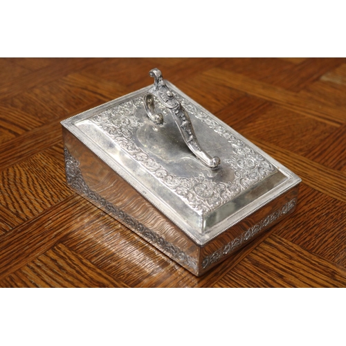 1706 - Plated butter dish with cover, approx 15cm H x 26cm x 20cm