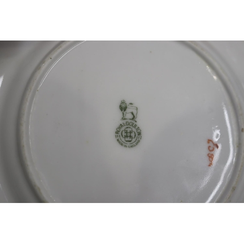 215 - Set of six Royal Doulton Coaching Days series ware plates, each approx 15cm Dia (6)