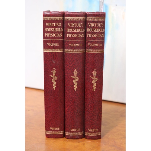 341 - Virtue's Household Physician books to include Volumes 1, 2 & 3 (3)