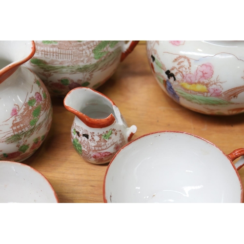 361 - Japanese egg shell porcelain part service