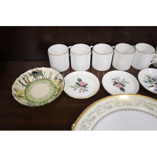 375 - Assortment to include Royal Worcester, Royal Crown Derby and others, approx 29cm W and smaller